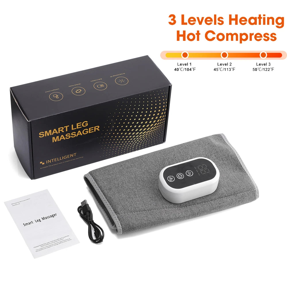 PASTSKY 360° Air Pressure Calf Massager Machine 3 Mode Foot Leg Muscle Relaxation Promote Blood Circulation