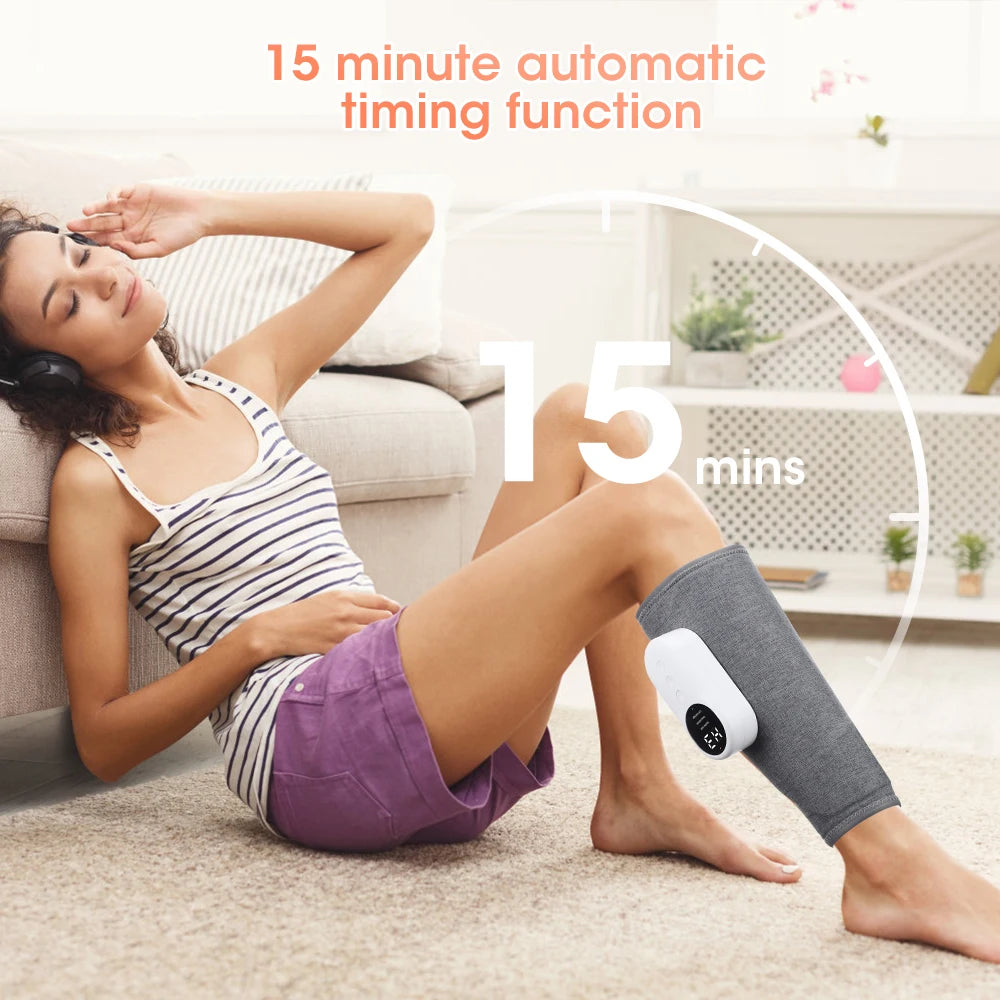 PASTSKY 360° Air Pressure Calf Massager Machine 3 Mode Foot Leg Muscle Relaxation Promote Blood Circulation