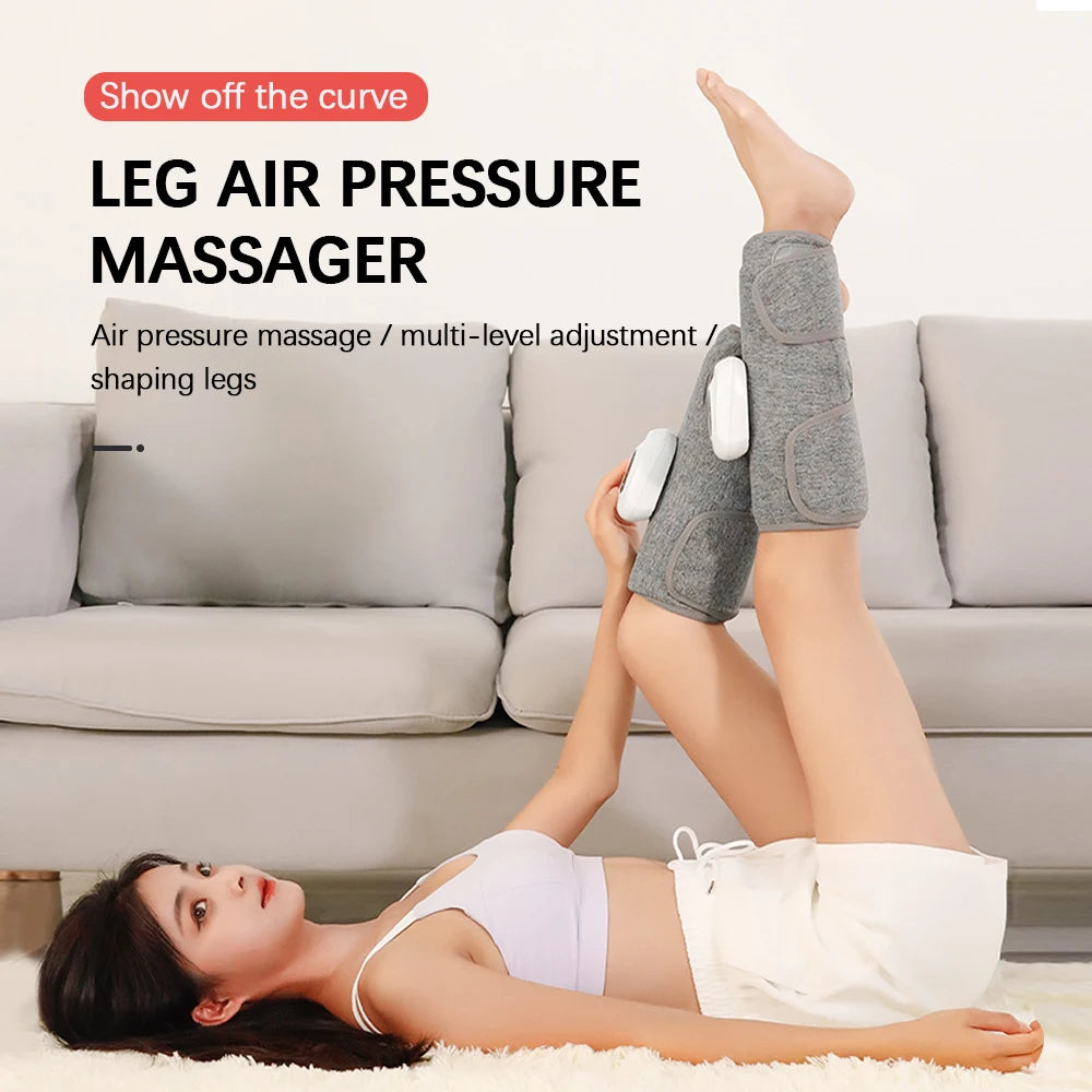 PASTSKY 360° Air Pressure Calf Massager Machine 3 Mode Foot Leg Muscle Relaxation Promote Blood Circulation