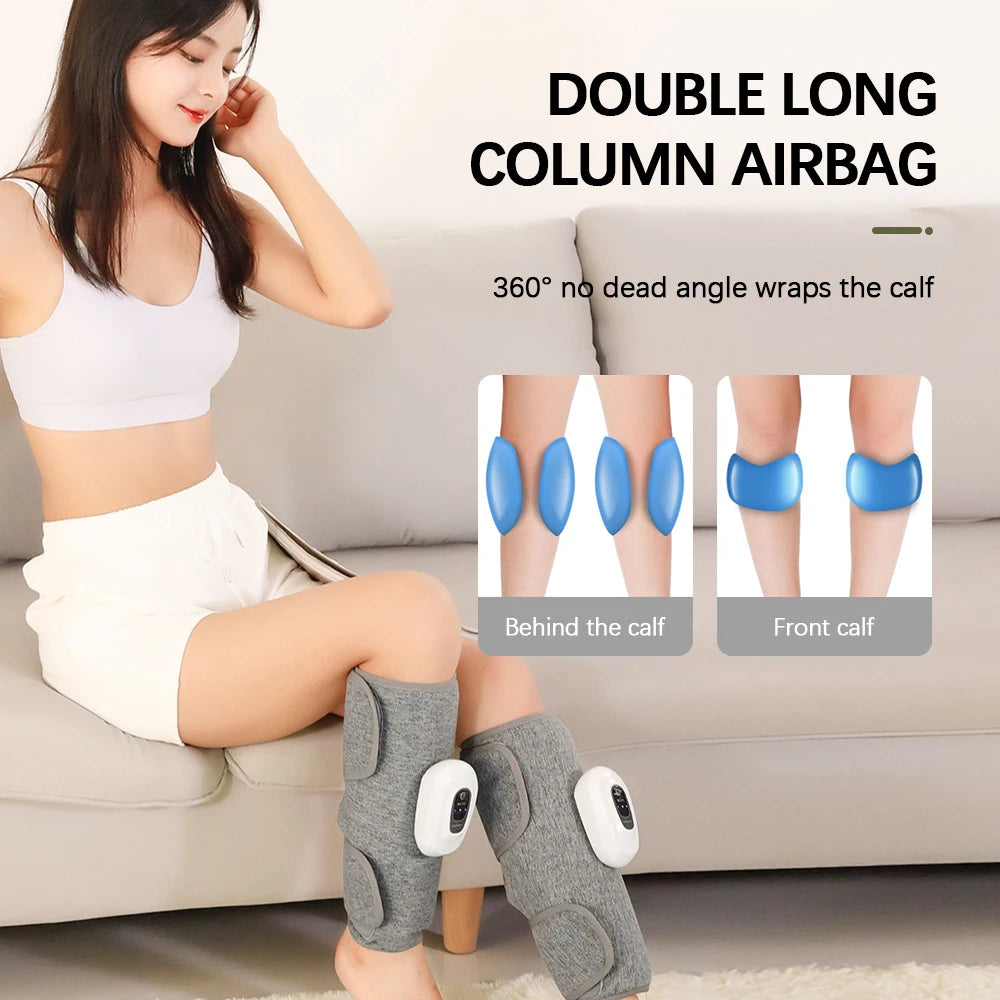 PASTSKY 360° Air Pressure Calf Massager Machine 3 Mode Foot Leg Muscle Relaxation Promote Blood Circulation