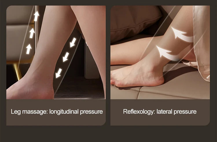 High Quality Air Pressure Electric Hot Heater Foot Massager Machine Vibrate Roller Bath Kneading Leg Foot Full Wrap Massage