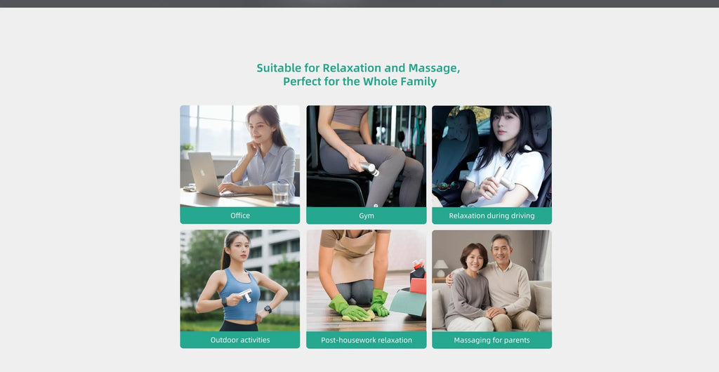 Kica Mini 3 Massage Gun, 3000RPM Stepless Speed, 7kgf Impact Force, 4 Heads, 255g Lightweight Sport Muscle Massager