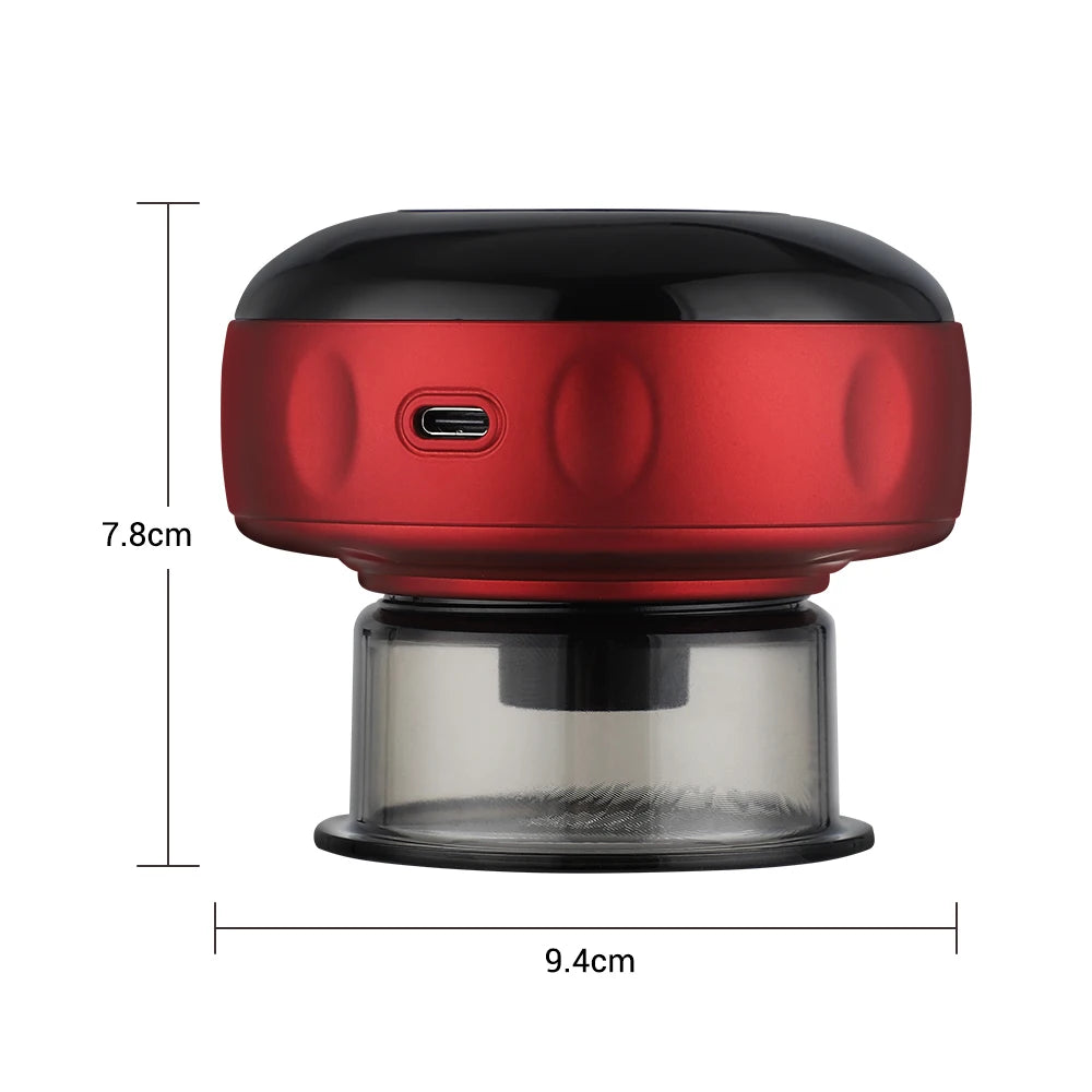 Smart Vacuum Cupper Body Cupping Scraping Massager Electric Heated Suction Cup Device Back Neck Arm Massager Relieve Fatigue