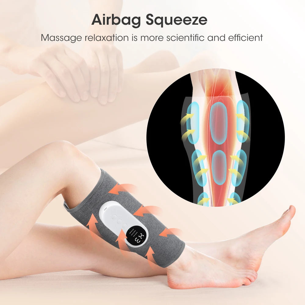 PASTSKY 360° Air Pressure Calf Massager Machine 3 Mode Foot Leg Muscle Relaxation Promote Blood Circulation