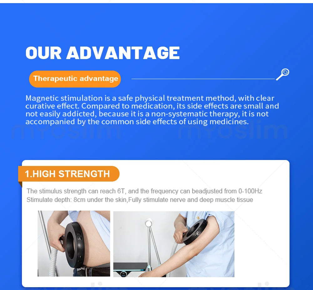 Profession Body Physiotherapy Machine EMTT Physio Magnetotherapy Pulsed Machines PMST Pulled Muscle Bone Pain Relief Arthritic