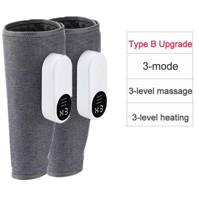 PASTSKY 360° Air Pressure Calf Massager Machine 3 Mode Foot Leg Muscle Relaxation Promote Blood Circulation