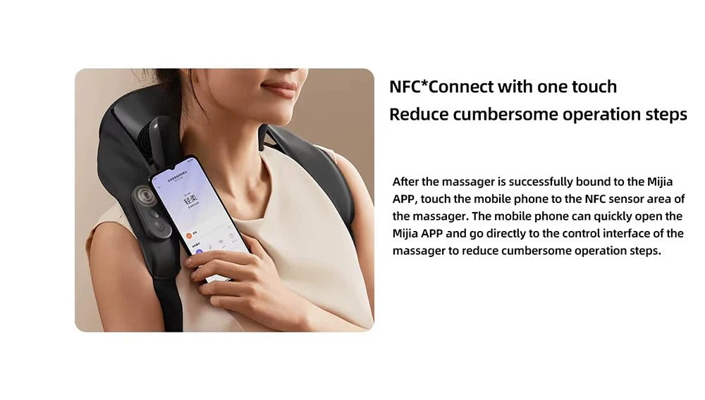 Xiaomi Smart Neck and Shoulder Massager Integrated Massage Hot Compress Custom mode Work with Mi Home APP Control