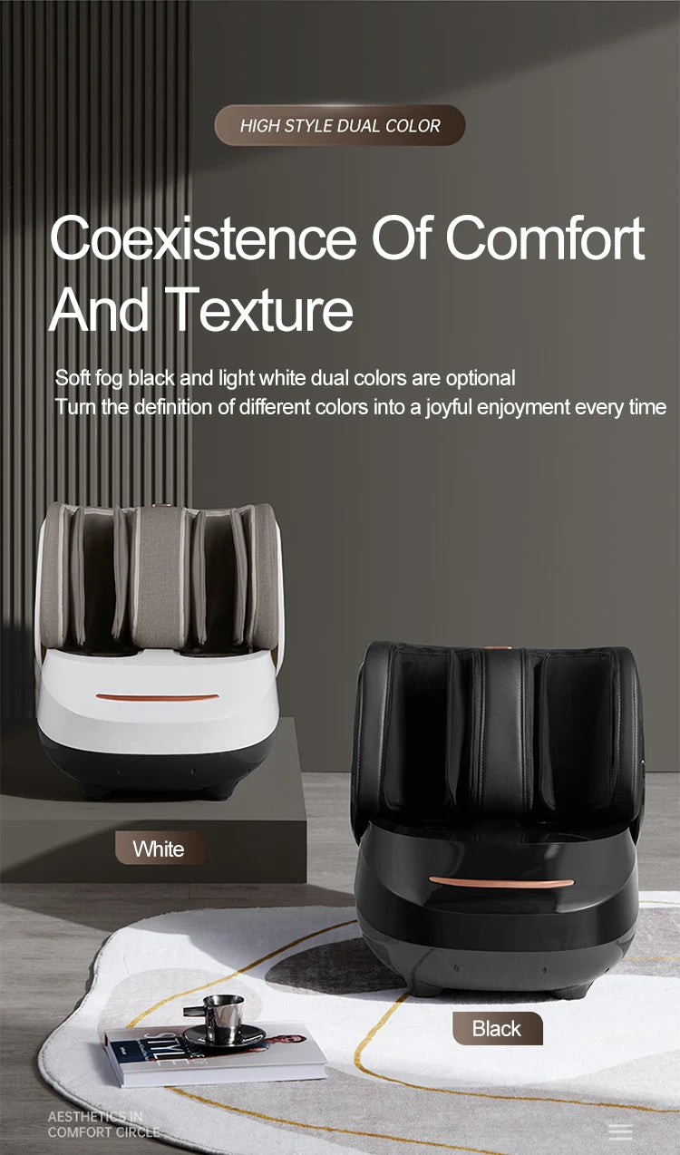High Quality Air Pressure Electric Hot Heater Foot Massager Machine Vibrate Roller Bath Kneading Leg Foot Full Wrap Massage