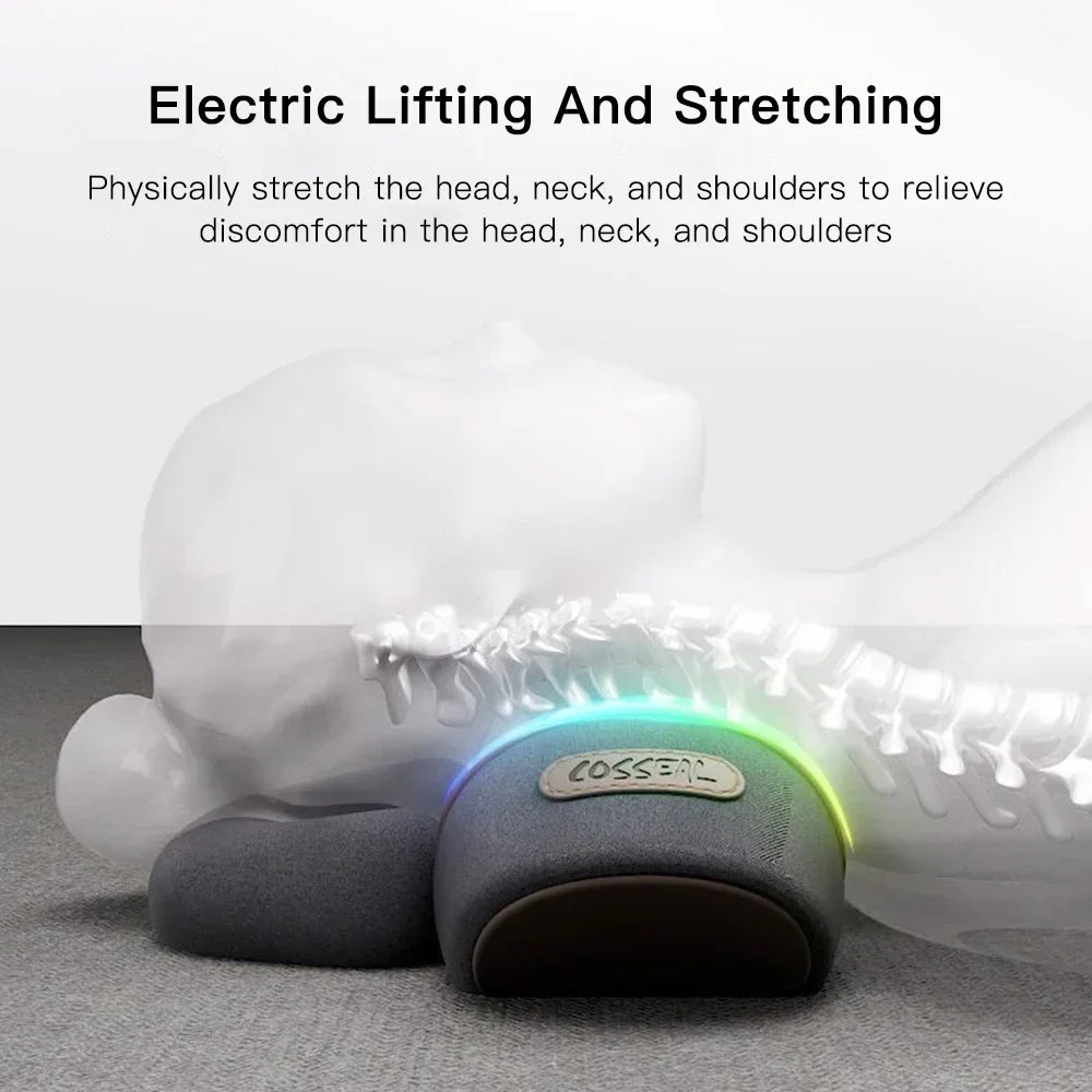 3-in-1 Neck Massager Pillow for Shoulder Deep Tissue , with Heating and Traction Function, Hump Corrector for Women