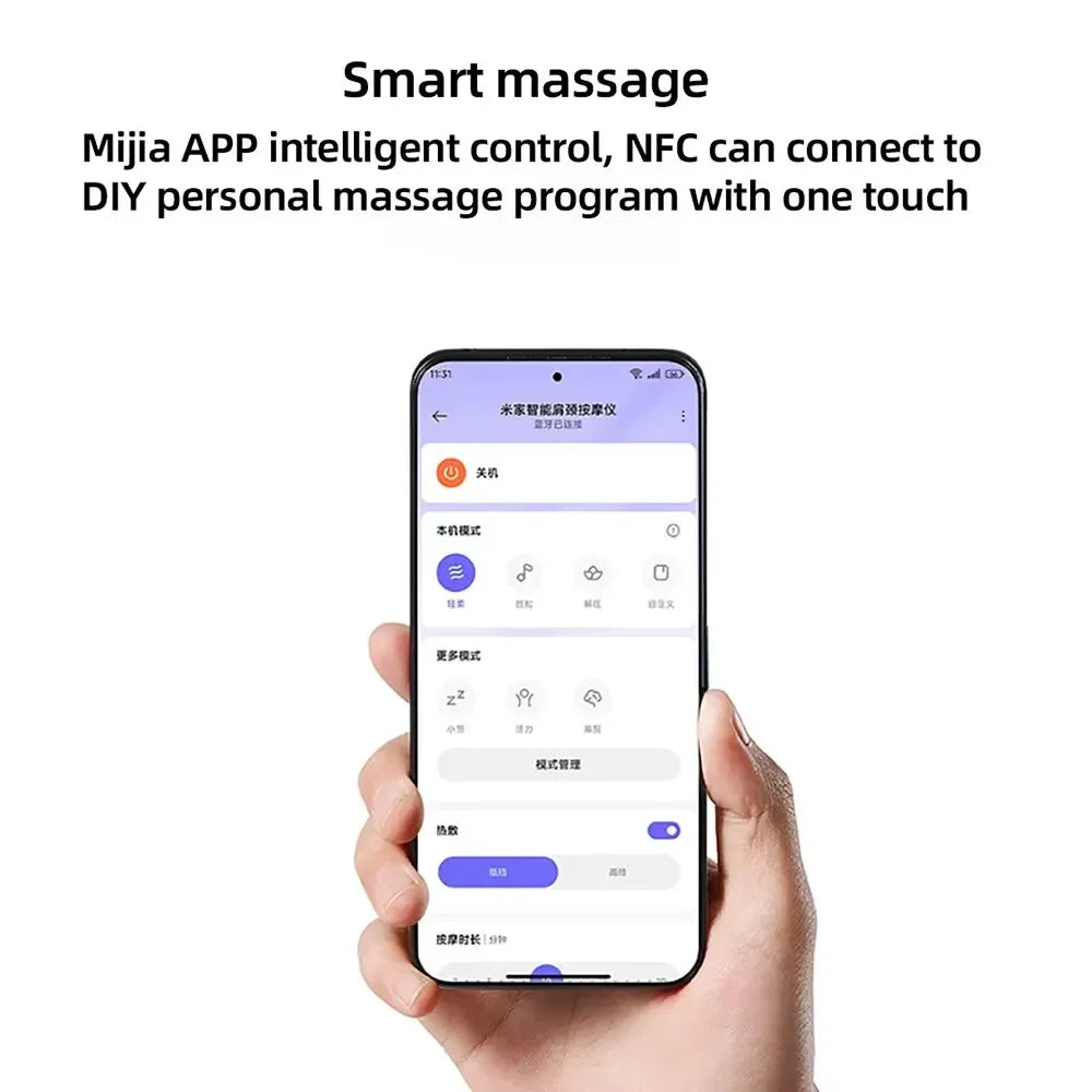 Xiaomi Smart Neck and Shoulder Massager Integrated Massage Hot Compress Custom mode Work with Mi Home APP Control