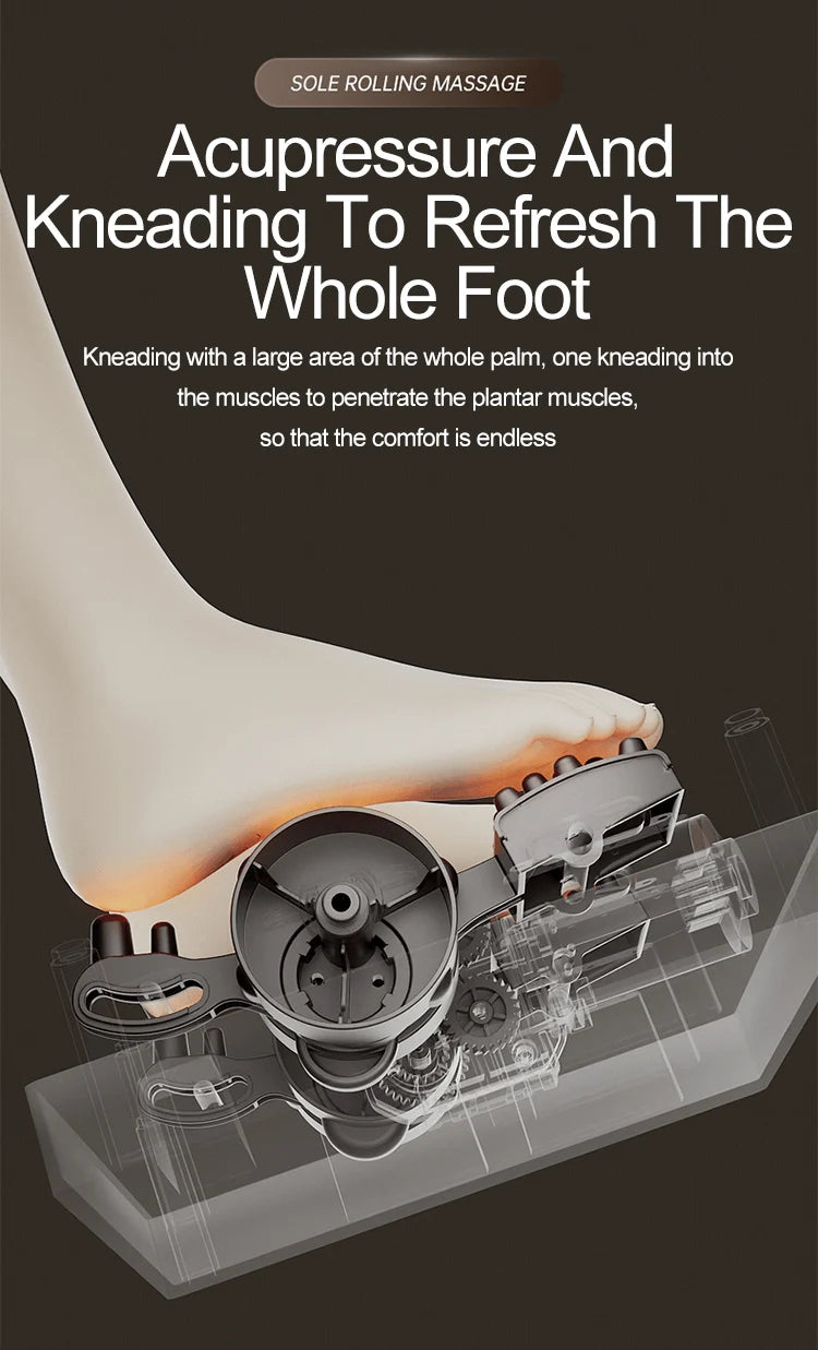 High Quality Air Pressure Electric Hot Heater Foot Massager Machine Vibrate Roller Bath Kneading Leg Foot Full Wrap Massage