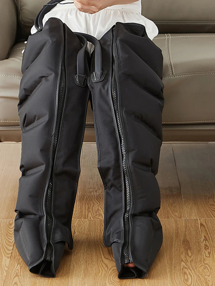 6 Airbag Air Compression Massage Boots Pneumatic Boots Used for Circulation and Leg Muscle Relaxation to Relieve Varicos Veins