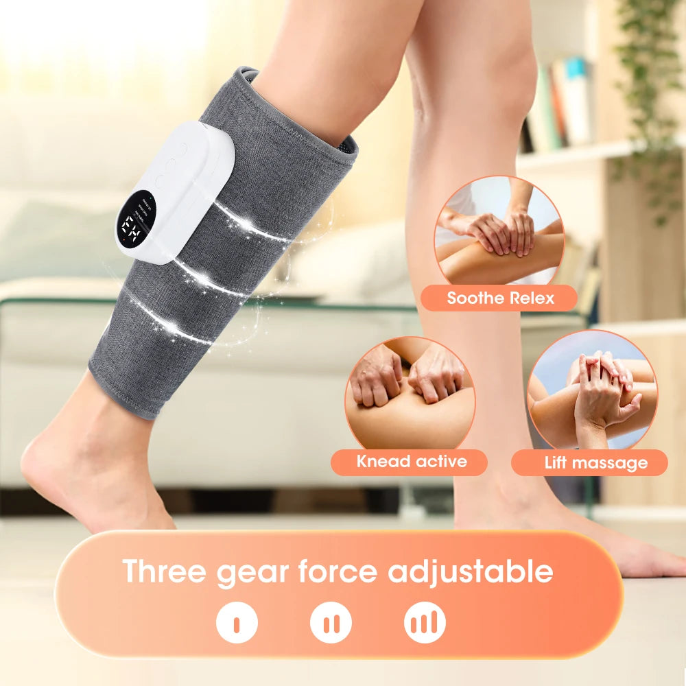 PASTSKY 360° Air Pressure Calf Massager Machine 3 Mode Foot Leg Muscle Relaxation Promote Blood Circulation