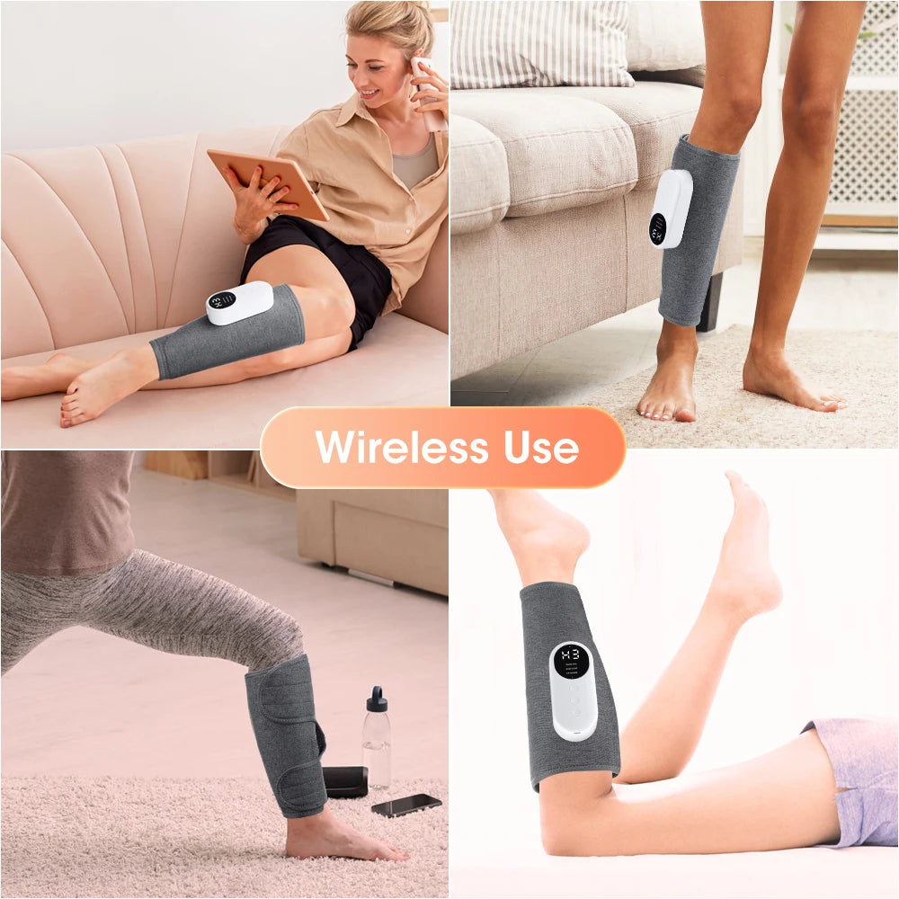 PASTSKY 360° Air Pressure Calf Massager Machine 3 Mode Foot Leg Muscle Relaxation Promote Blood Circulation