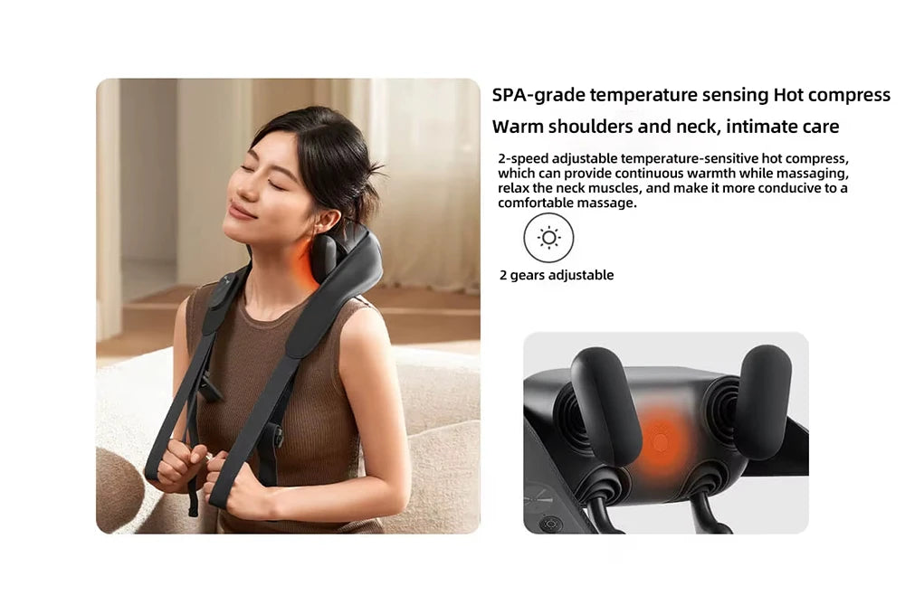 Xiaomi Smart Neck and Shoulder Massager Integrated Massage Hot Compress Custom mode Work with Mi Home APP Control